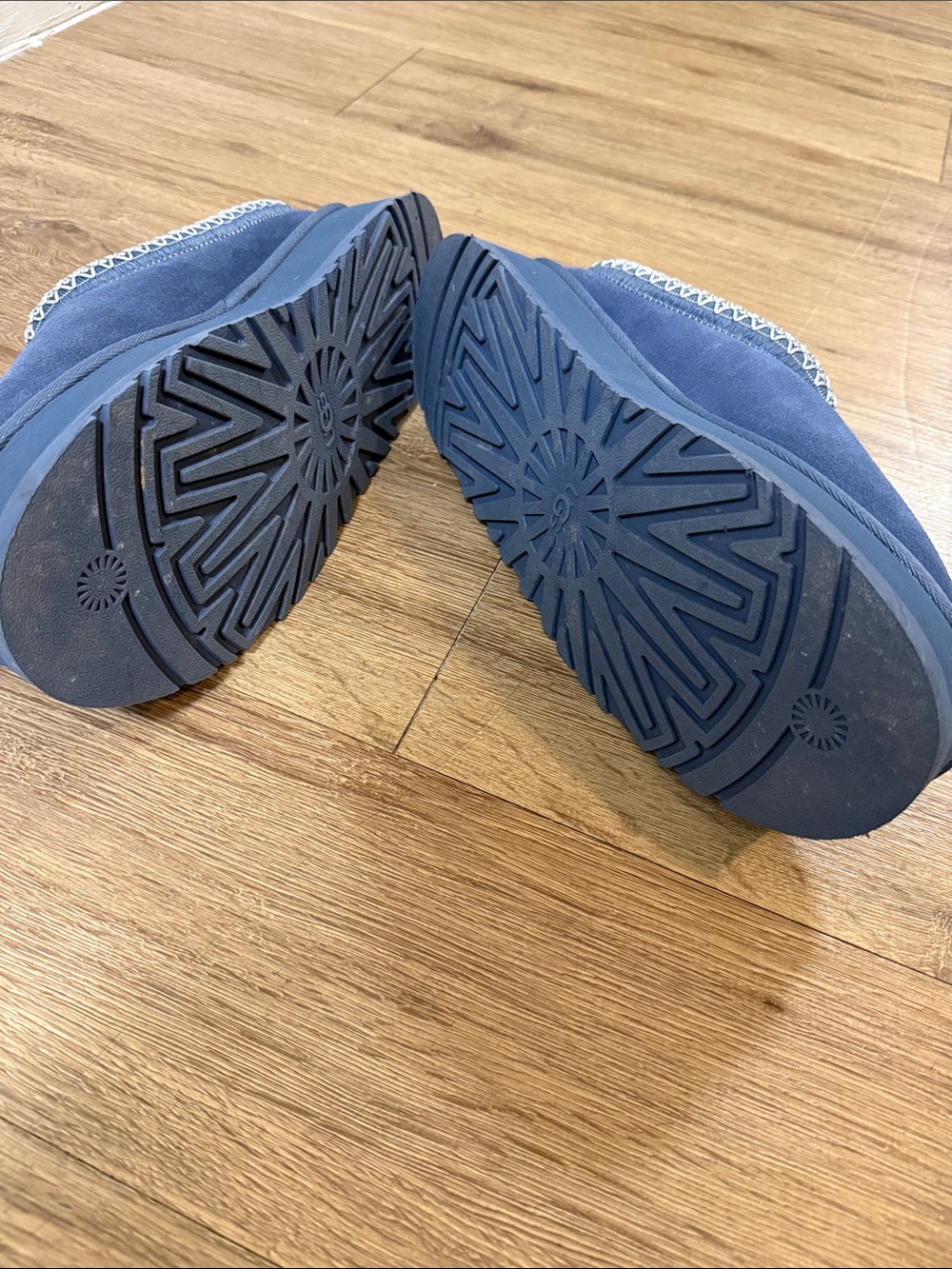 UGG light gray or blue Suede Slip-On Clog - Picture 7 of 9